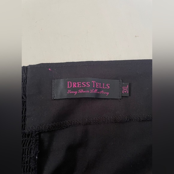 Black 50’s Silhouette Sweetheart Neckline Ribbon Corset Dress - Picture 3 of 10